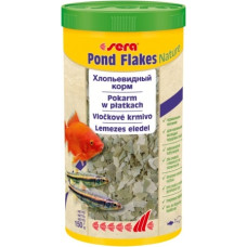 Barība dīķa zivīm : Sera Pond Flakes 1000ml