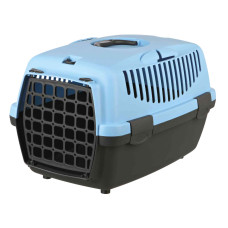 Transportēšanas bokss dzīvniekiem: Trixie Transport box 32*31*48cm, light grey/blue (up to 6kg)