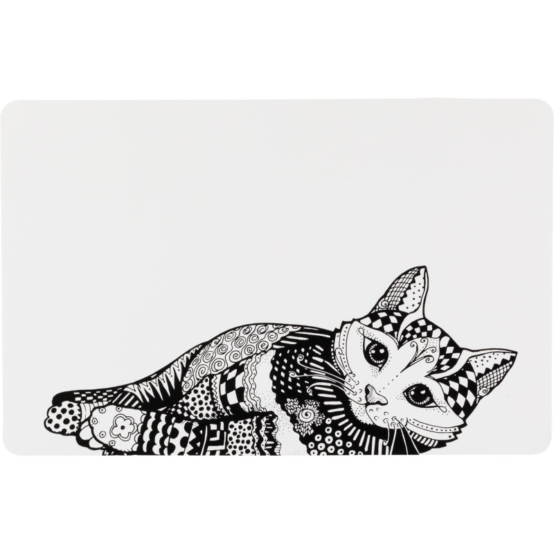 Paliktnis zem bļodām : Trixie Zentangle place mat, 44 × 28 cm