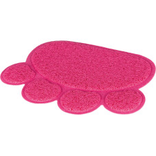 Kaķu tualetes paklājs : Trixie Cat litter tray mat, paw, PVC, 40 × 30 cm, pink