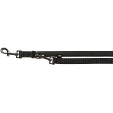 Pavada : Trixie Premium adjustable leash, M–L: 3.00 m/20 mm, black