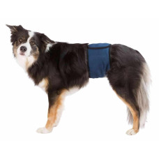 Autiņbiksītes suņiem : Trixie Diapers for male dogs, mesh material, L: 55–65 cm, dark blue