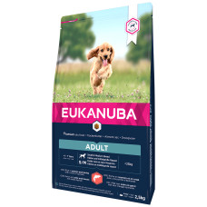 Sausa barība suņiem - Eukanuba Adult Small & Medium, SALMON 2.5KG