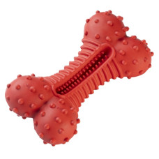 Rotaļlieta suņiem - Gimborn DOG RED TITAN CURVY BONE