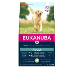 Sausa barība suņiem - Eukanuba Adult, Large, Lamb and Rice, 2.5 kg