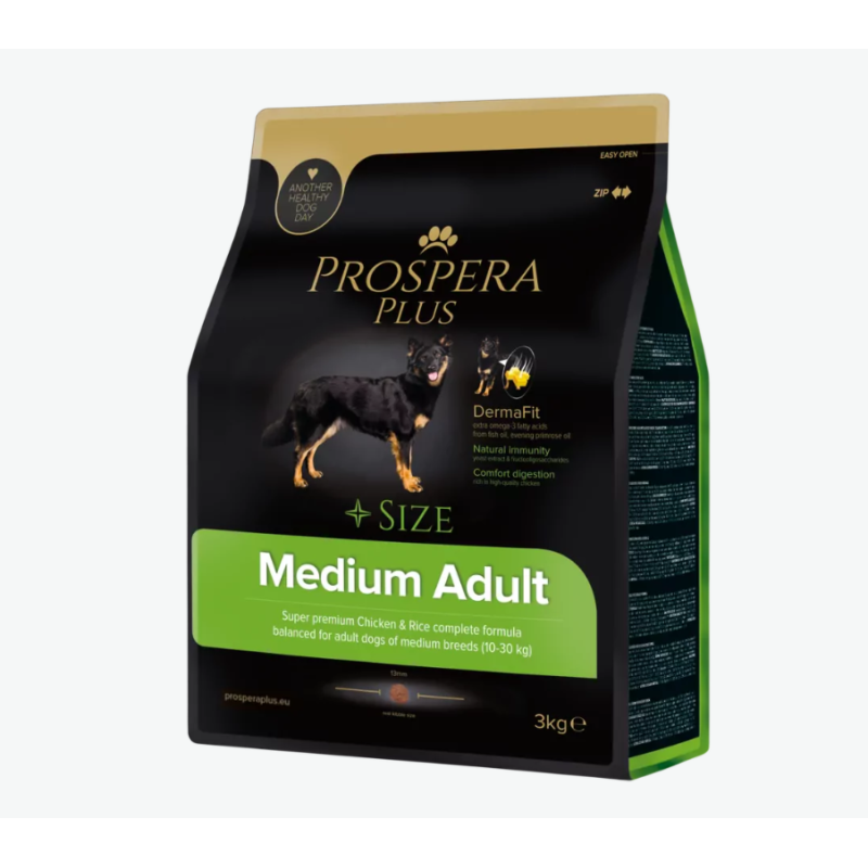 Barība suņiem – Prospera Plus Medium Adult, 3 kg