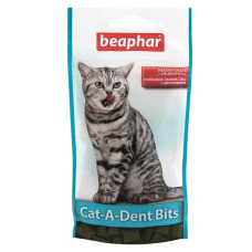 Beaphar Cat-A-Dent Bits, 35g (75pcs) Papildbarība - spilventiņi zobu tīrīšanai kaķiem