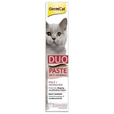Vitaminizēta pasta kaķiem : GimCat Anti Hairball Duo Paste, Chicken, 50 g