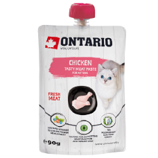 Konservēta barība kaķēniem : Ontario Kitten Chicken Fresh Meat Paste, 90 g