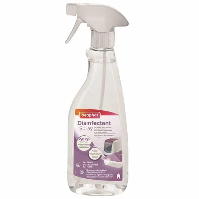 Aerosols dezinfekcijas veikšanai : Beaphar Desinfections spray 500 ml.