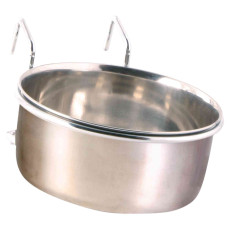 Barotava : Trixie Stainless steel bowl with holder, 600 ml/ø 12 cm