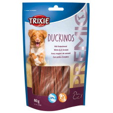 Gardums suņiem : Trixie Premio Duckinos, 80 g.