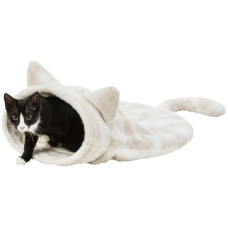 Guļvieta dzīvniekiem : Trixie Nelli cuddly sack, 34 × 23 × 55 cm, white/taupe