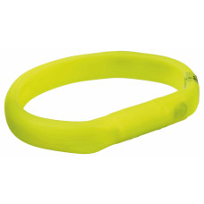 Atstarojoša kaklasiksna suņiem – Trixie Flash light band USB, L–XL: 70 cm/17 mm, green