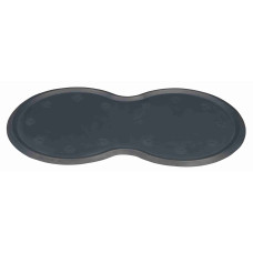 Paklājiņš no gumijas dzīvnieku barošanai : Trixie Place mat, natural rubber, 45 × 25 cm, dark grey