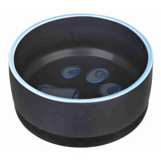 Bļoda dzīvniekiem, keramika : Trixie Ceramic bowl with rubber bottom, 0.4 l/ø 12 cm