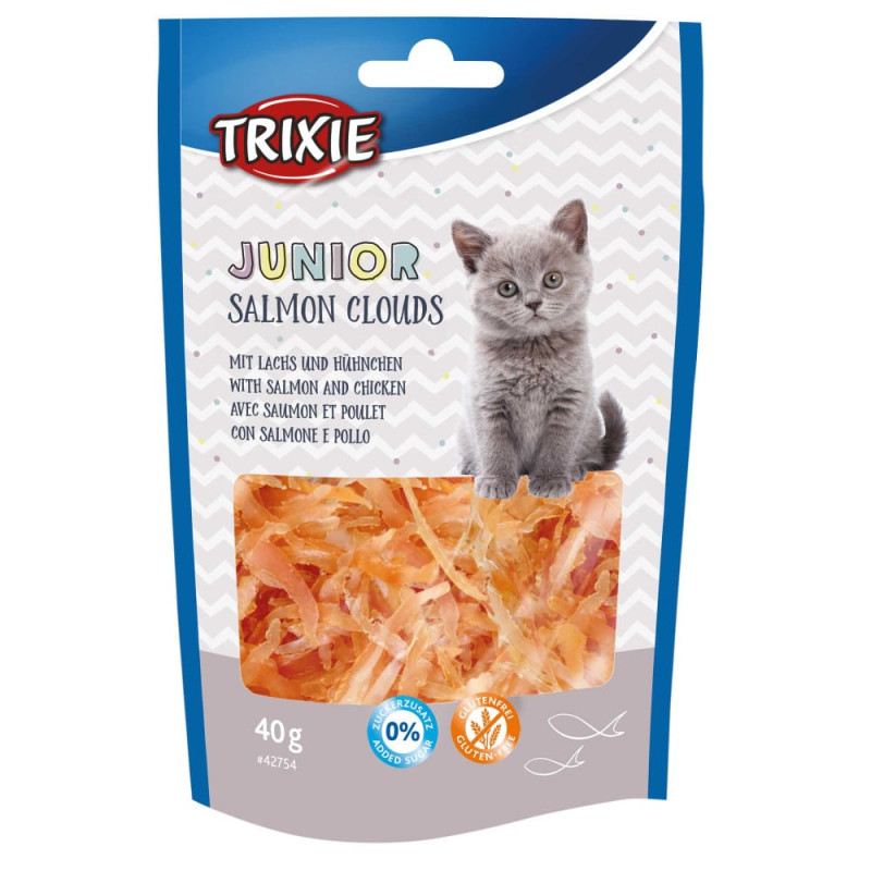 Gardumi kaķēniem - Trixie Junior Salmon Clouds 40g