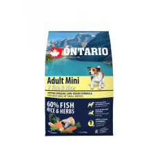 Корм для собак - Ontario Dog Adult Mini Fish and Rice, 2.25kg