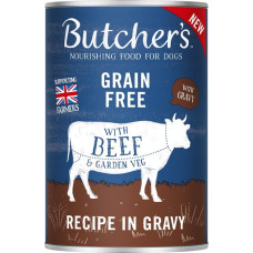 Konservi suņiem : Butchers DOG Original Recipe with beef in Gravy 400g