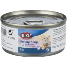 Konservēta barība kaķiem : Trixie Shrimp Soup with chicken and shrimp, 80 g