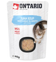 Konservi kaķēniem – Ontario Soup Kitten Tuna, 40 g