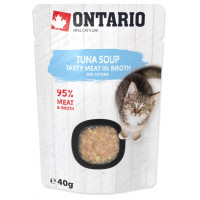 Konservi kaķēniem – Ontario Soup Kitten Tuna, 40g