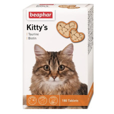 Витамины и пищевые добавки для кошек - Beaphar Kitty's + Taurine + Biotin, 180tab.