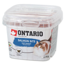 Gardums kaķiem – Ontario Salmon bits, 75g