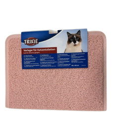 Kaķu tualetes paklājs - Trixie Cat litter tray mat, PVC, 40 × 60 cm pink