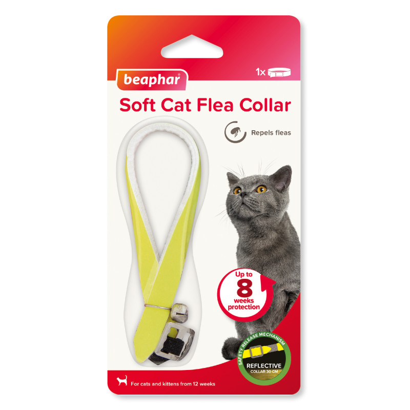 Pretblusu kaklasiksna kaķiem - Beaphar Soft Collars Cats Reflective