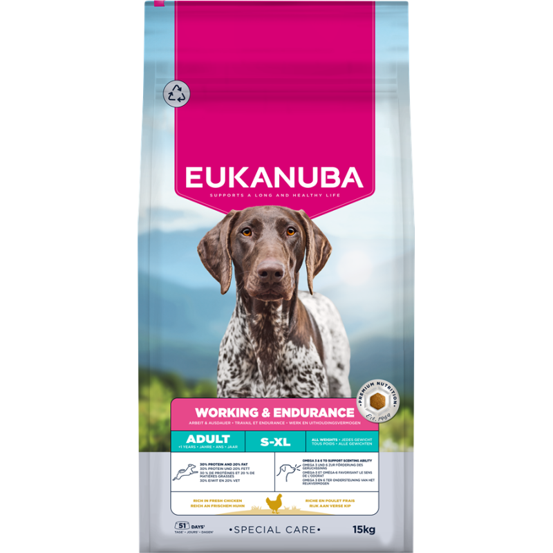 Сухой корм для собак - Eukanuba Working Endurance, 15 kg