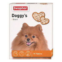 Vitamīnizēta papildbarība - Beaphar, Doggy's Biotin, 75 tabl.