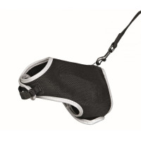 Krūšu siksna veste ar pavadu kaķiem - Trixie Soft harness with leash for cats, XL, 36–54 cm, 1.20 m
