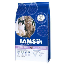 Sausā barība kaķiem - IAMS CAT Multicat Chicken Salmon, 15 kg