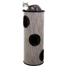 Mājiņa kaķiem : Trixie Amado Cat Tower, 100 cm, mottled black/black