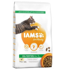 Sausā barība kaķiem : IAMS CAT ADULT CHICKEN 10kg