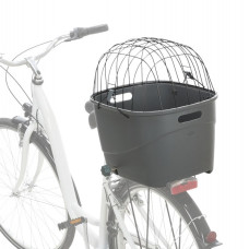 Grozs suņu pārvadāšanai : Trixie Bicycle basket for bike racks, plastic/metal, 36 × 47 × 46 cm, grey