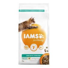 Sausā barība kaķiem - IAMS CAT ADULT WEIGHT CONTROL CHICKEN, 2 kg