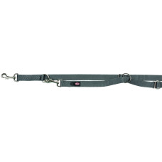 Pavada : Trixie Premium adjustable leash, extra long, M–L: 3.00 m/20 mm, graphite