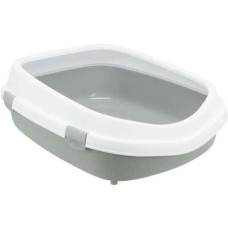 Kaķu tualete : Trixie Primo XXL cat litter tray with rim, 56 × 25 × 71 cm, grey/white