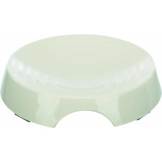 Bļoda dzīvniekiem, plastmasa : Trixie Bowl, flat, melamine, 0.25 l/ø 17 cm, white