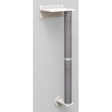 Nagu asināmais : Trixie Wall set 1, post with wall holders, 35 × 130 × 25 cm, white/grey