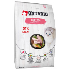 Sausā barība kaķēniem - Ontario Cat Kitten Chicken, 6.5 kg