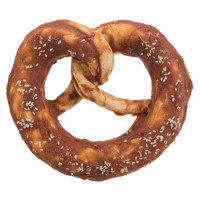 Gardums suņiem - Trixie Denta Fun Duck Pretzel, bulk, ø 15 cm, 140 g /iepak. 25 gab