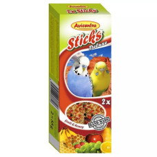 Papildbarība putniem – Avicentra Sticks fruit for budgerigar, 2 x 60 g