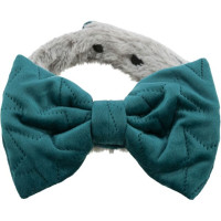 Šalle dzīvniekiem -Trixie Xmas collars with bow Estelle, velvet look/plush, light lilac