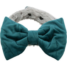 Šalle dzīvniekiem -Trixie Xmas collars with bow Estelle, velvet look/plush, light lilac, green