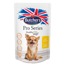 Konservi suņiem : Butchers DOG Pro Series chicken chunks in gravy,100g