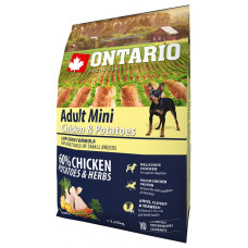 Корм для собак - Ontario Dog Adult Mini Chicken and Potatoes 2.25kg