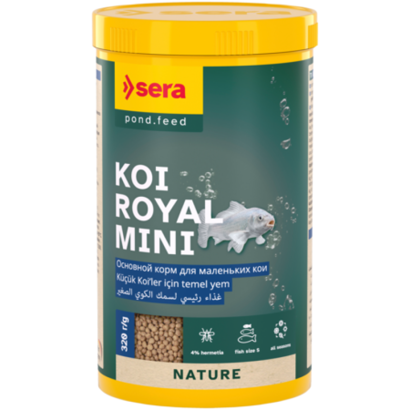 Barība dīķa zivīm - Sera KOI Royal Mini, 1000ml (320g)